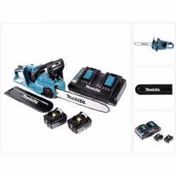 Contenu de la livraison: - 1x Makita DUC 353 tronçonneuse à chaîne sans fil - 1x guide-chaîne 35 cm 1,1mm 3/8 - 1x chaîne de  ...
