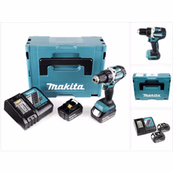 Contenu de la livraison: - 1x Makita DDF 484 Perceuse-visseuse sans fil 18 V - 2x Makita BL 1840 B batterie 18V Li-Ion 4,0 Ah ...