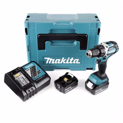 La perceuse sans fil Makita, avec ses 2 batteries de 3 Ah pour une liberté totale - DDF484RFJ Perceuse Visseuse à moteur Brus ...