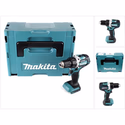 Contenu de la livraison: - 1x Makita DDF 484 Perceuse-visseuse sans fil 18 V - 1x garniture en mousse à picots - 1x Makita Ma ...