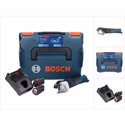 Contenu de la livraison: - 1x Bosch GUS 12V-300 Professional Cisaille universelle sans fil - 2x Bosch GBA 12V 3,0 Ah batterie ...