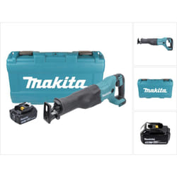 Djr 186 T1K 18 v Li-Ion Scie récipro sans fil avec Boîtier de transport + 1x Batterie bl 1850 5,0 Ah, sans Chargeur - Makita