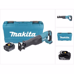 Contenu du paquet: - 1x Makita DJR 186 18V Scie récipro sans fil - 1x Batterie Makita BL 1840 18 V Li-Ion avec 4 Ah - 4000 mA ...