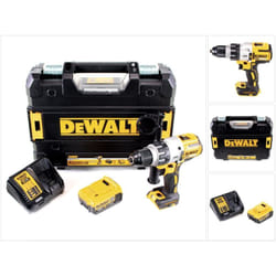 Dcd 996 M1 18 v Brushless Li-Ion Perceuse-visseuse à percussion sans fil avec boîtier tstak + 1x Batterie dcb 182 4,0 Ah + Chargeur dcb 115 - Dewalt