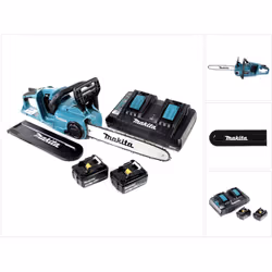 Contenu de la livraison: - 1x Makita DUC 353 tronçonneuse à chaîne sans fil - 1x guide-chaîne 35 cm 1,1mm 3/8 - 1x chaîne de  ...