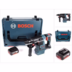 Contenu de la livraison: - 1x Bosch GBH 18 V-26 Marteau perforateur sans fil - 1x Bosch GBA 18 Volt 5,0 Ah batterie ( 2607337 ...
