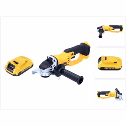 Contenu du paquet: - DeWalt DCG 412 - 18V XR Li-Ion Meuleuse sans fil - (nue) - 1x Batterie Dewalt DCB 183 18V - 2 Ah / 2000  ...