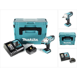 Makita DTW 190 RM1J Visseuse à percussion sans fil 18V Li-Ion + 1x Batterie BL 1840 B 4,0 Ah + Chargeur rapide DC 18 RC + Coffret Makpac