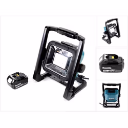 Contenu du paquet: - 1x Makita DEADML / DML 805 Lampe de chantier, câble d'alimentation inclus - 1x Support - 1x Batterie BL  ...