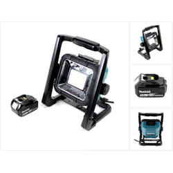 Makita - deadml / dml 805 Lampe de chantier led 14,4 - 18 Volt / 230 Volt + 1x Batterie bl 1850 18V - 5 Ah Li-Ion