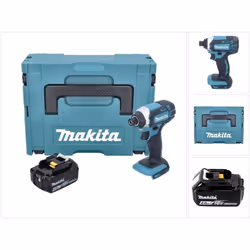 Contenu du paquet: - 1x Makita DTD 152 18V Li-Ion Visseuse à chocs sans fil - 1x Batterie Makita BL 1840 18 V Li-Ion avec 4 A ...