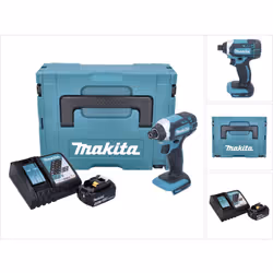 Contenu du paquet: - 1x Makita DTD 152 18V Li-Ion Visseuse à chocs sans fil - 1x Batterie Makita BL 1840 18 V Li-Ion avec 4 A ...