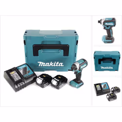 Contenu du paquet: - 1x Makita DTD 153 Akku Brushless Visseuse à choc sans fil - 2x Batteries Makita BL 1840 4,0 Ah Li-Ion -  ...