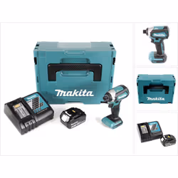 Contenu du paquet: - 1x Makita DTD 153 Akku Brushless Visseuse à choc sans fil - 1x Batterie Makita BL 1840 4,0 Ah Li-Ion - 1 ...