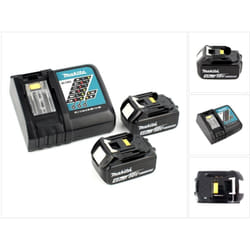 Makita Power Set Chargeur rapide dc 18 rc + 2x Batteries bl 1840 4 Ah 18 v