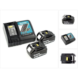 Makita - Power Set Chargeur rapide dc 18 rc + 2x Batteries bl 1830 3 Ah 18 v