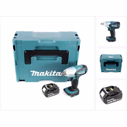 Contenu du paquet: - 1x Makita DTW 251 18V Li-ion Boulonneuse à chocs sans fil - 1x Batterie Makita BL 1850 N 18 V - 5,0 Ah L ...