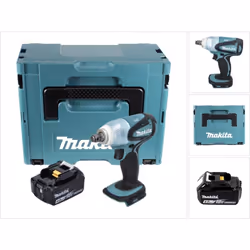 Contenu du paquet: - 1x Makita DTW 251 18V Li-ion Boulonneuse à chocs sans fil - 1x Batterie Makita BL 1840 N 18 V - 4,0 Ah L ...