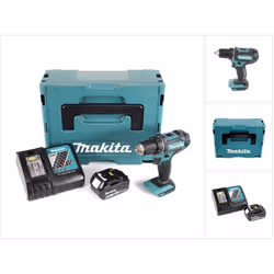 Contenu du paquet: - 1x Makita DDF 482 Perceuse visseuse sans fil 18 V Li-Ion - 1x Batterie Makita BL 1840 B 18 V - 4,0 Ah Li ...