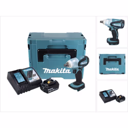 Contenu du paquet: - 1x Makita DTW 251 18V Li-ion Boulonneuse à chocs sans fil - 1x Batterie Makita BL 1850 N 18 V - 5,0 Ah L ...