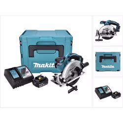 Contenu du paquet: - 1x Makita DSS 611 18V Li-ion Scie Circulaire sans fil - 1x Arrêt parallèle - 1x Clé de montage six pans  ...