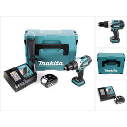 Ddf 458 RM1J Perceuse-visseuse sans fil 18 v, 91 Nm + 1x Batterie 4,0 Ah + Chargeur + Coffret Makpac - Makita