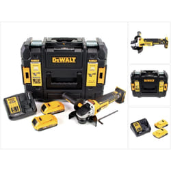 Dcg 405 D2 18 v 125 mm Meuleuse sans fil Brushless avec boîtier TStak + 2x Batteries 2 Ah + Chargeur - Dewalt