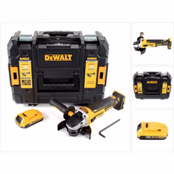 Contenu du paquet: - DeWalt DCG 405 - 18 V 125 mm Meuleuse sans fil Brushless - 1x Batterie DeWalt DCB 183 18V - 2 Ah / 2000  ...