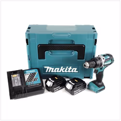 Makita DHP 484 RFJ Perceuse visseuse à percussion sans fil 18V Li-ion + 2x Batteries 30 Ah + Chargeur + Coffret Makpac