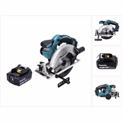 Contenu du paquet: - 1x Makita DSS 611 F1 Scie circulaire à main sans fil, 18V Li-ion - 1x Batterie Makita BL1830 B 18V Li-Io ...