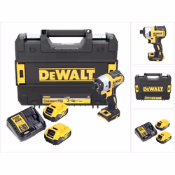 Contenu du paquet: - 1x Dewalt DCF 887 Visseuse à Chocs sans fil avec Mandrin héxagonal de 1/4" - 2x Batteries DeWalt DCB 184 ...