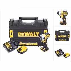 Contenu du paquet: - 1x Dewalt DCF 887 Visseuse à Chocs sans fil avec Mandrin hexagonal de 1/4" - 1x Batterie DeWalt DCB 184  ...