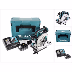 Contenu du paquet: - 1x Makita DHS 680 18 Volt Scie circulaire sans fil - 1x Batterie Makita BL 1830 3,0 Ah / 3.000 mAh Li-Io ...