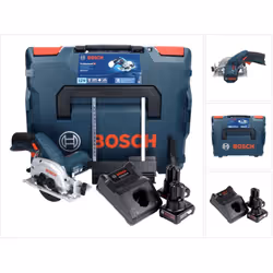 Contenu du paquet: - 1x Bosch GKS 12V-26 Professional 12V Li-Ion Scie circulaire sans fil - 2x Batteries Bosch GBA 12V 6,0 Ah ...