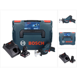 Bosch - gsa 12V-14 Li-Ion Professional Scie sabre sans fil Boîtier L-Boxx + 1x Batterie gba 12 v 6,0 Ah + Chargeur gal 1230