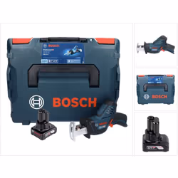 Contenu du paquet: - Bosch GSA 12V-14 Professional Li-Ion Scie sabre sans fil - 1 x Batterie Bosch GBA 12 V 6,0 Ah - 1 x lame ...