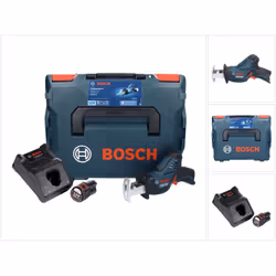 Contenu du paquet: - Bosch GSA 12V-14 Professional Li-Ion Scie sabre sans fil - 1 x Batterie Bosch GBA 12V 3,0 Ah - 1 x Charg ...