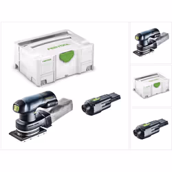 Contenu du paquet: - 1x Festool RTSC 400 Ponceuse vibrante hybride sans fil ou secteur - 1x Adaptateur secteur Festool ACA 18 ...