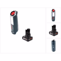 Contenu du paquet: - 1x Bosch Professional GLI 12V-300 Lampe sans fil ( 06014A1000 ) - 1x Batterie Bosch GBA 12V 6,0 Ah - san ...