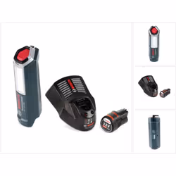 Contenu du paquet: - 1x Bosch Professional GLI 12V-300 Lampe sans fil ( 06014A1000 ) - 1x Batterie Bosch GBA 12V 2,0 Ah - 1x ...