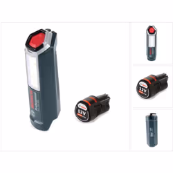 Contenu du paquet: - 1x Bosch Professional GLI 12V-300 Lampe sans fil ( 06014A1000 ) - 1x Batterie Bosch GBA 12V 2,0 Ah - san ...