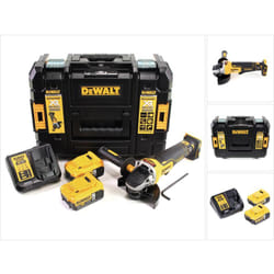 Dewalt - dcg 406 P2 Meuleuse d'angle sans fil 18V 125mm Brushless + 2x batterie 5,0Ah + chargeur + tstak