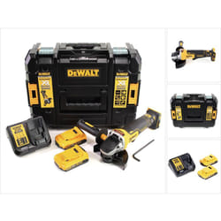DeWalt DCG 406 D2 Meuleuse d'angle sans fil 18V 125mm Brushless + 2x batterie 2,0Ah + chargeur + TSTAK