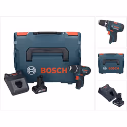 Contenu du paquet: - 1x Bosch GSR 12V-15 Professional 12V Li-Ion Perceuse-visseuse sans fil - 1x Batterie Bosch GBA 12 V 6,0  ...