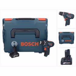 Contenu du paquet: - 1x Bosch GSR 12V-15 Professional 12V Li-Ion Perceuse-visseuse sans fil - 1x Batterie Bosch GBA 12 V 6,0  ...