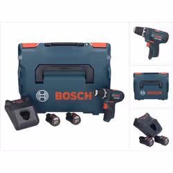 Contenu du paquet: - 1x Bosch GSR 12V-15 Professional 12V Li-Ion Perceuse-visseuse sans fil - 2x Batteries Bosch GBA 12 V 3,0 ...