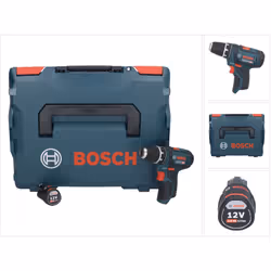 Contenu du paquet: - 1x Bosch GSR 12V-15 Professional 12V Li-Ion Perceuse-visseuse sans fil - 1x Batterie Bosch GBA 12 V 3,0  ...