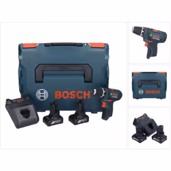 Contenu du paquet: - 1x Bosch GSR 12V-15 Professional 12V Li-Ion Perceuse-visseuse sans fil - 2x Batteries Bosch GBA 12 V 6,0 ...