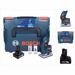 Contenu du paquet: - 1x Bosch GKF 12V-8 Affleureuse sans fil - 1x Batterie Bosch GBA 6,0 Ah - 1x Clé à fourche - 1x Douille d ...