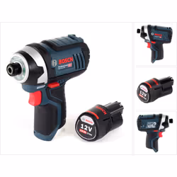 Contenu du paquet: - 1x Bosch GDR 12V-105 Professional 12V Li-Ion Visseuse à chocs sans fil ( 06019A6901 ) - 1x Batterie Bosc ...